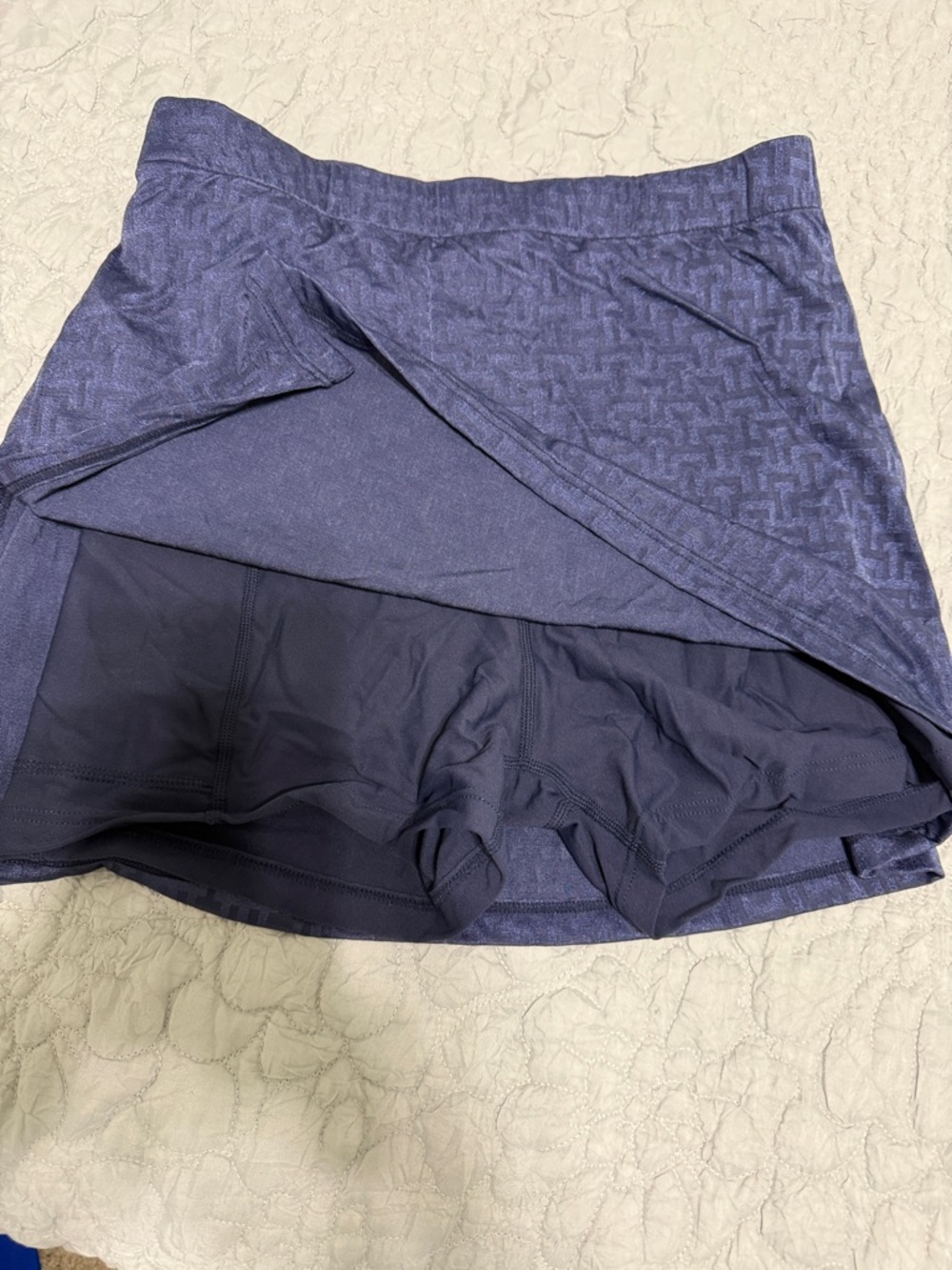 NWOT - the Upside Textured Navy Blue Skort - Picture 2 of 4